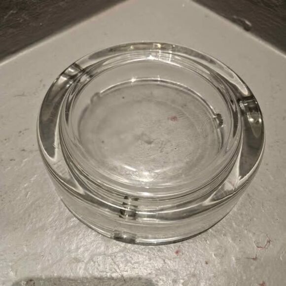 Heavy MCM Clear Glass Ashtray 4.5" - Picture 4 of 4